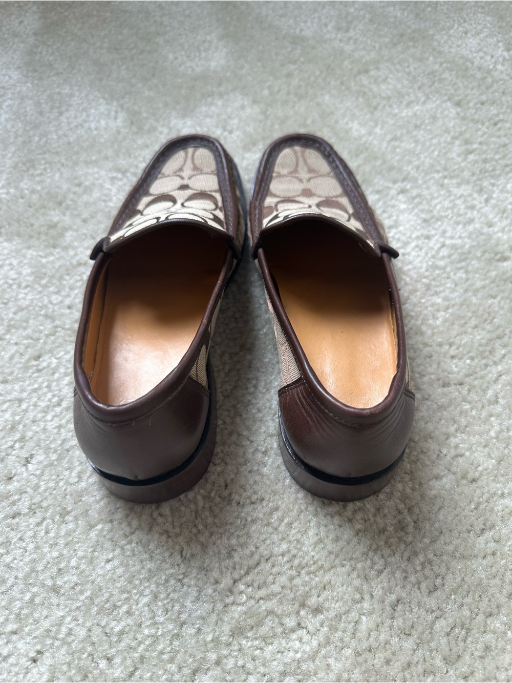 Coach Woman’s Brown Signature Canvas Loafers - Picture 3 of 9